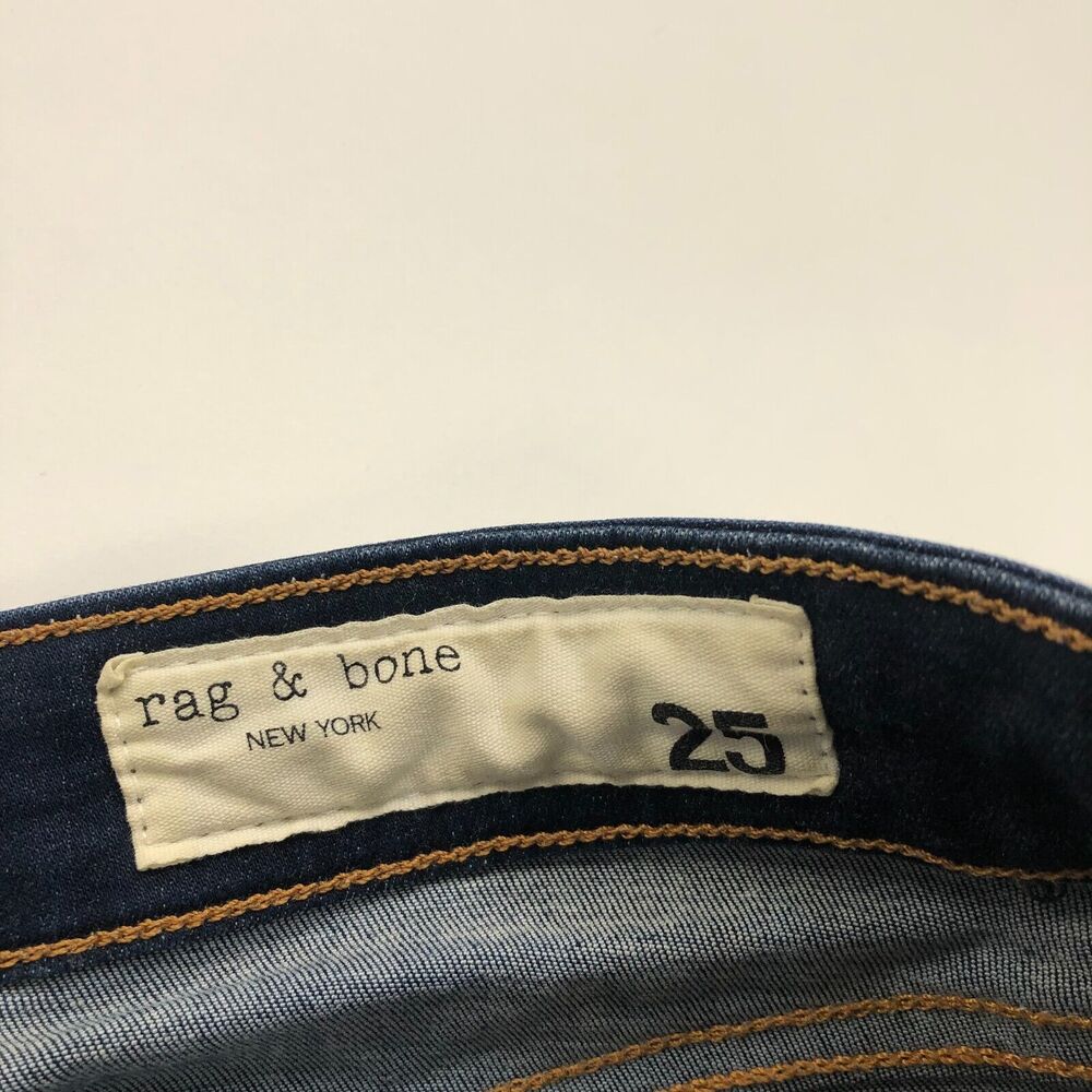 Rag & Bone Cate Mid Rise Ankle Skinny 25 (Fits 28W 27L) Mid Rise Jeans HR1 - Picture 10 of 12